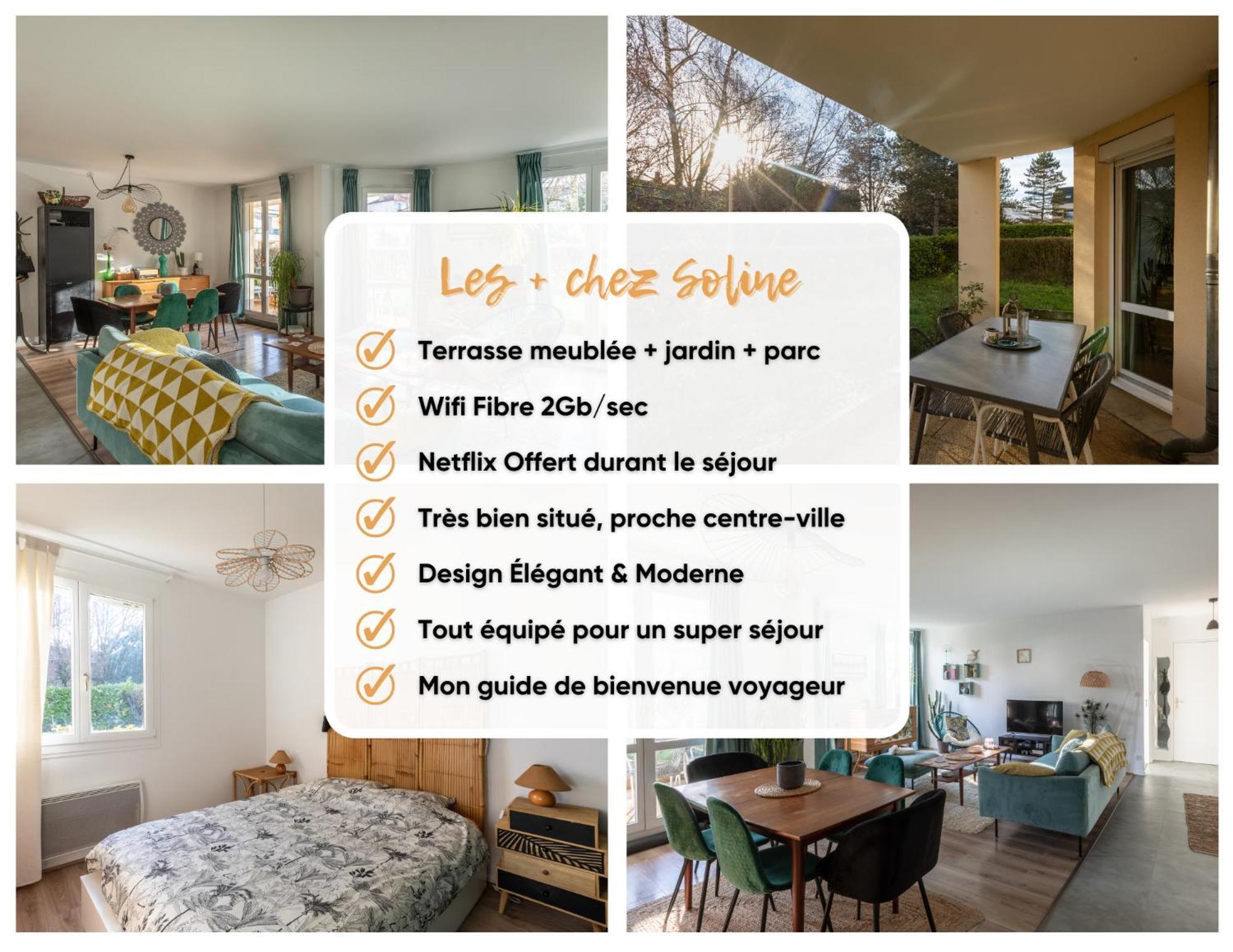 T3 Ideal Famille & Pros, Calme, Parking, Jardin Apartment Besançon
